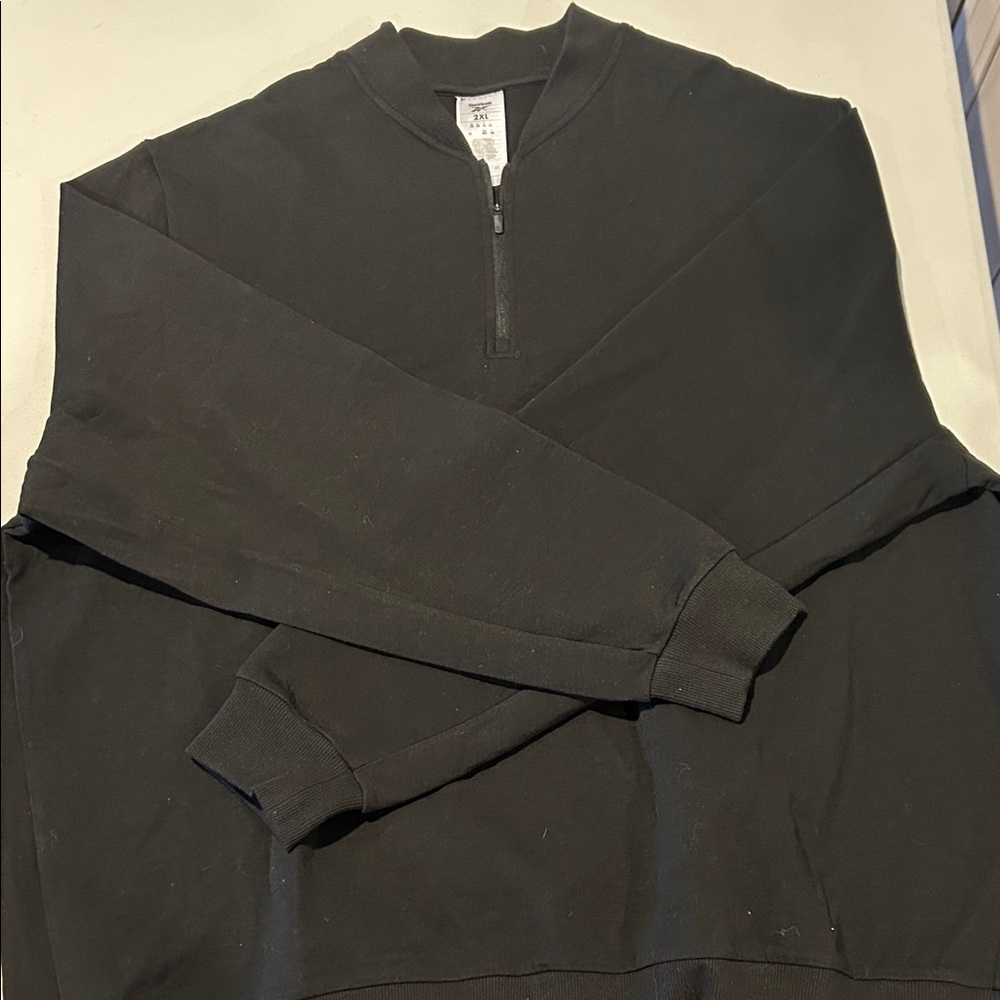 Reebok Men's Black Zip-Up Sweater